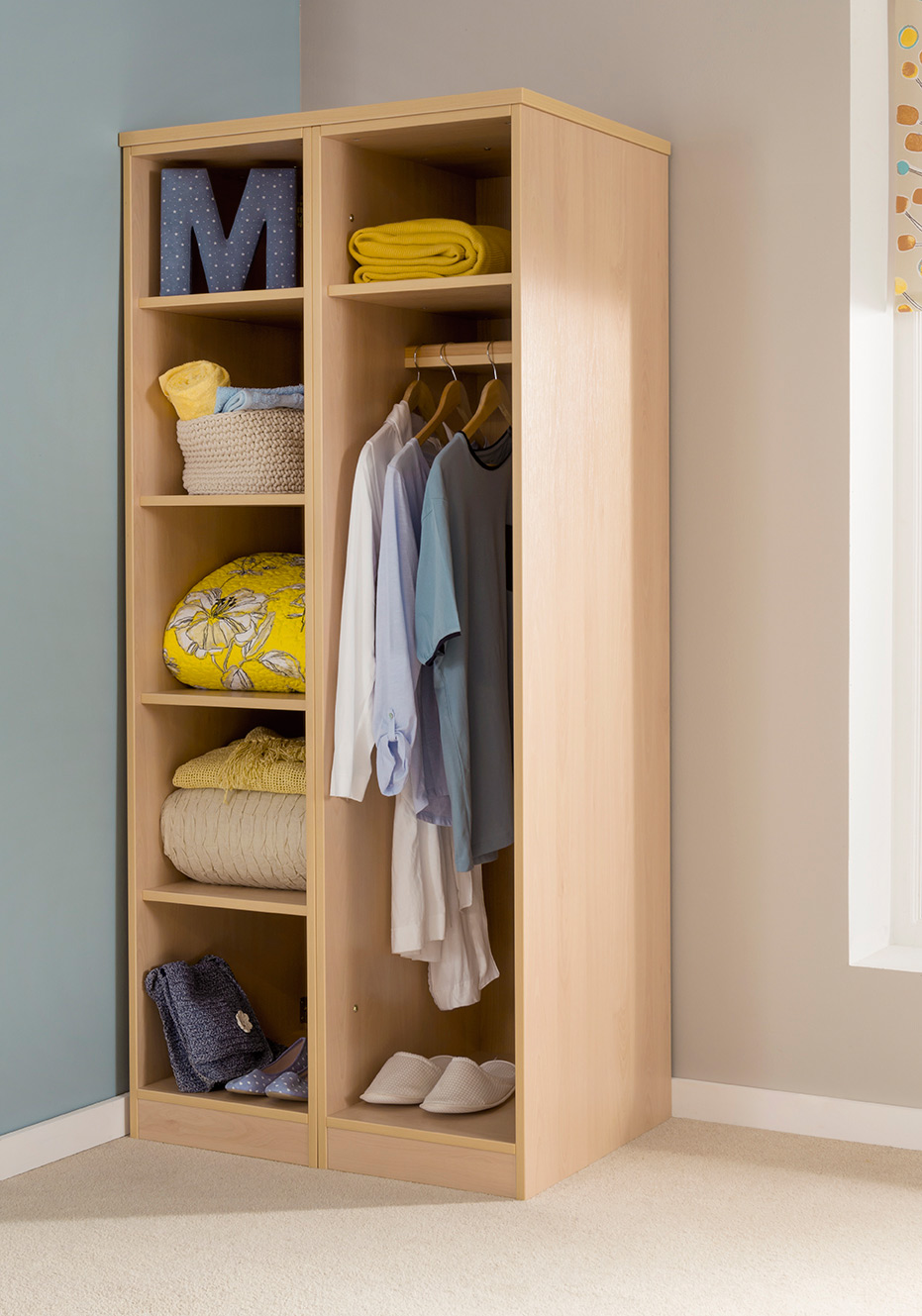 Open Shelving Wardrobe